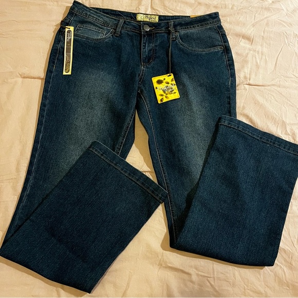 Hybrid & Company Women's Jeans Blue Denim Cotton Stretch Bootcut  Sz 15 NWT - Picture 6 of 12